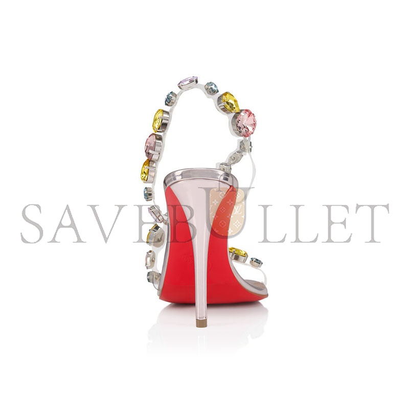 CHRISTIAN LOUBOUTIN ROSA Z 100 EMBELLISHED LEATHER SANDALS 1260200F643